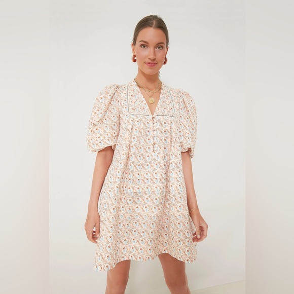 NWT Hunter Bell Tuckernuck Jenkins Tulip Printed Dress L - Picture 3 of 13